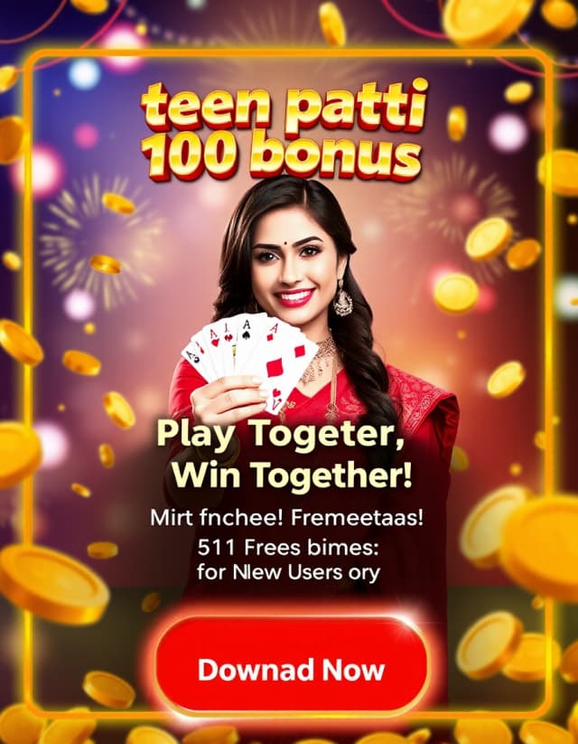 Teen Patti 100 Bonus Banner